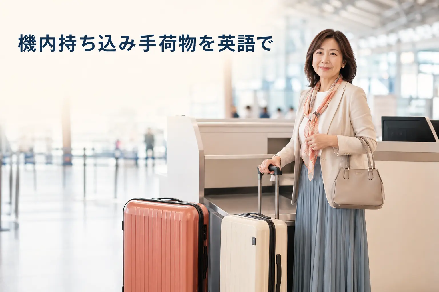 機内持ち込み手荷物を英語で｜carry-on・checked baggage・personal itemの違い