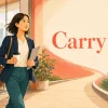 Carry onの意味と「続ける」のイメージを表すアイキャッチ