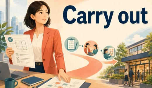 Carry outの意味は？計画・実験を「実行する」の使い方