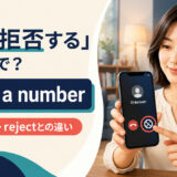 「着信拒否する」は英語で?block a numberとdecline・rejectの違いを紹介するアイキャッチ画像