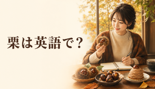 栗は英語で？chestnut・marronの違いとモンブランの英語
