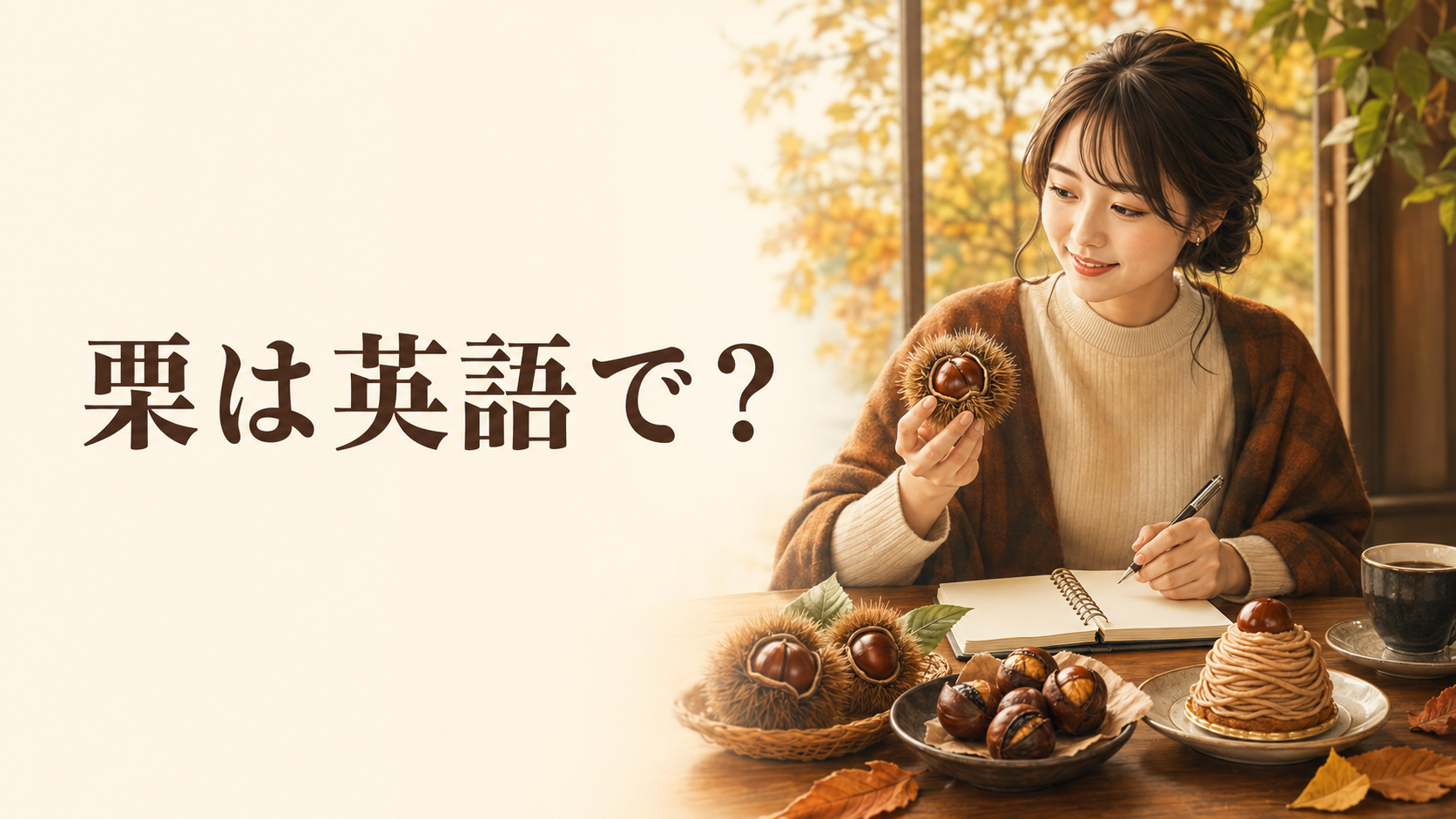 栗は英語で？chestnut・marronの違いとモンブランの英語
