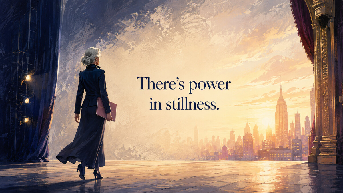 There’s power in stillness. 静けさの中に力がある