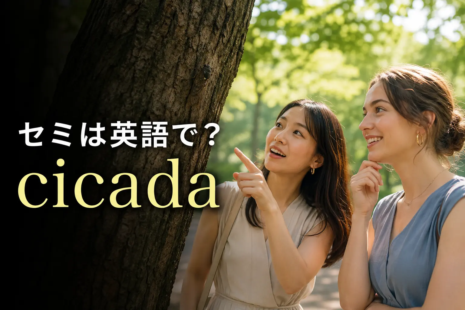 セミは英語で？cicadaの意味・発音と鳴き声、抜け殻の英語表現