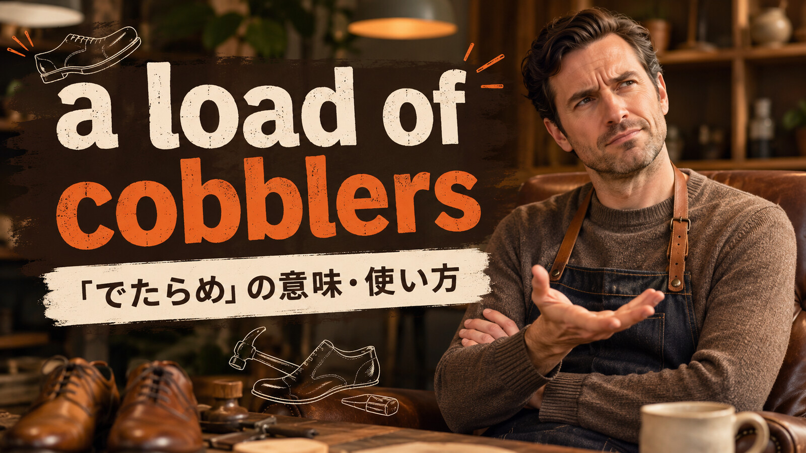 a load of cobblersの意味は？使い方・ニュアンス・例文と簡単な言い換え