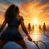 A young tennis champion opening a bright path for the next generation