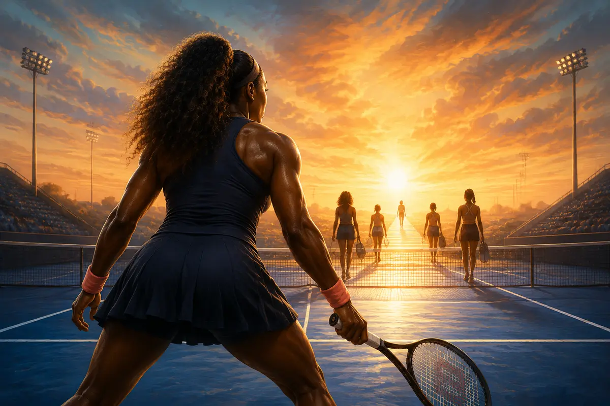 A young tennis champion opening a bright path for the next generation