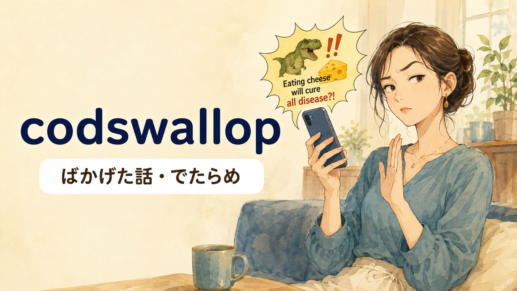 「codswallop」の意味と使い方を解説するアイキャッチ