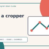come a cropperの意味・使い方・例文を解説するアイキャッチ画像
