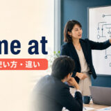 come atの意味・使い方・approachとの違いを解説するアイキャッチ