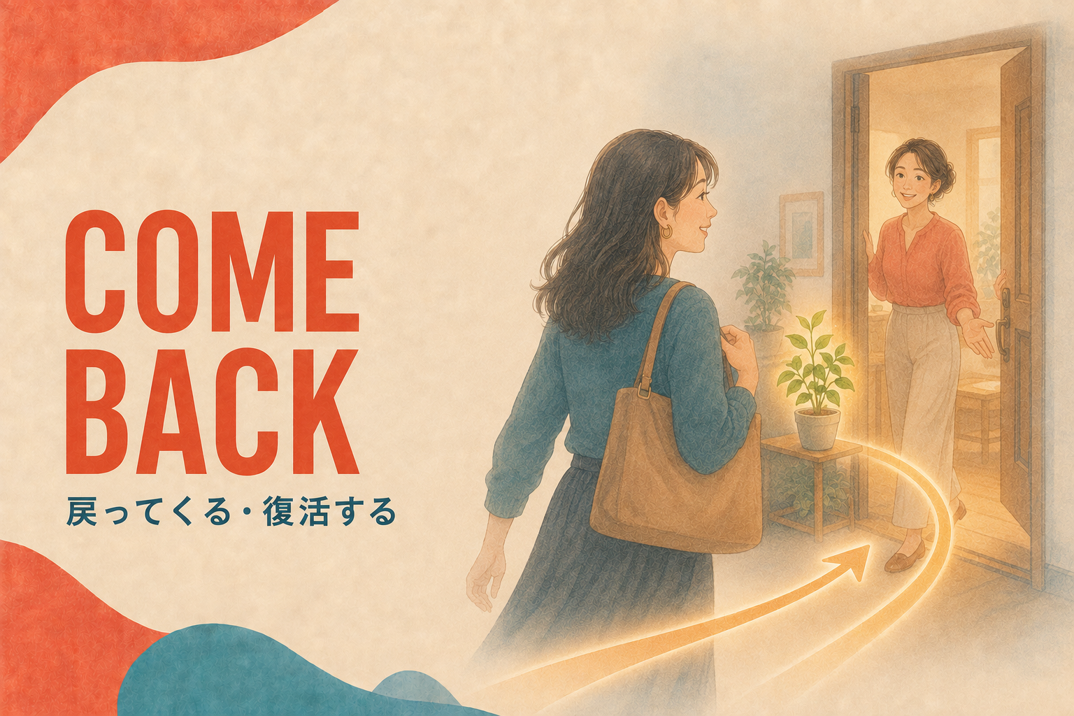 COME BACK 戻ってくる・復活する