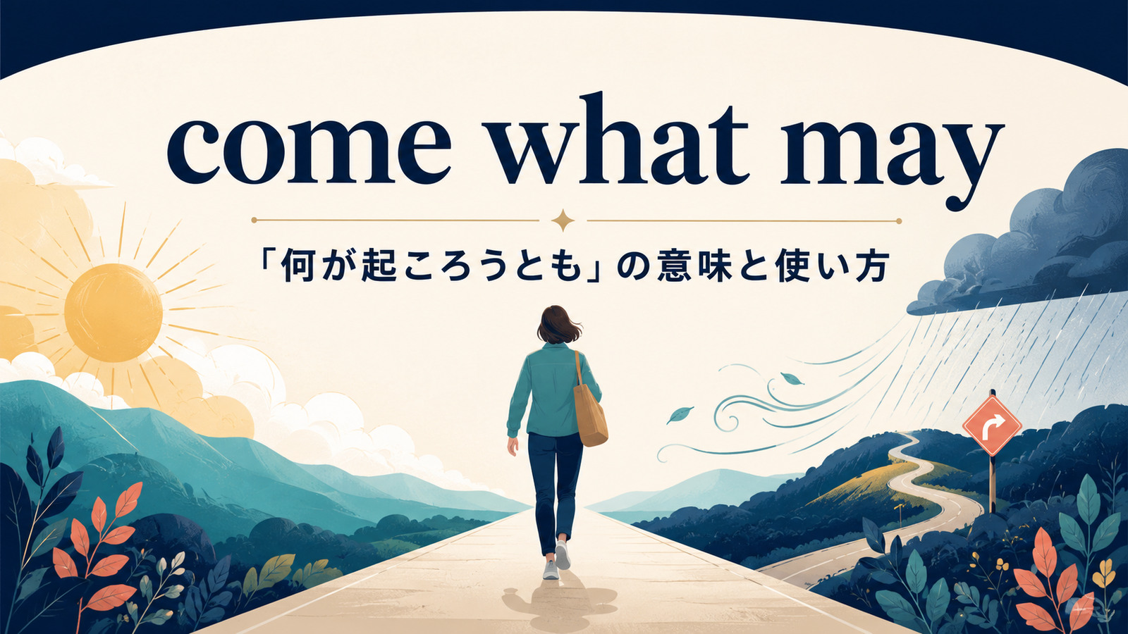 come what mayの意味と使い方を示すアイキャッチ画像