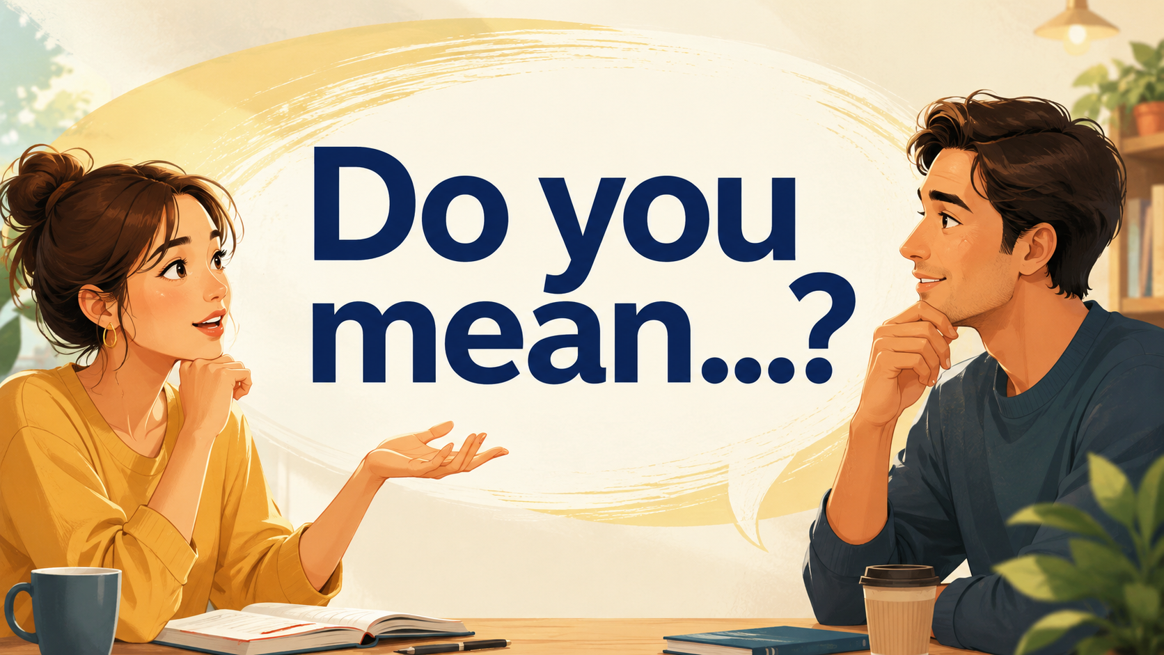Could you clarify that?を使う会話の流れ
