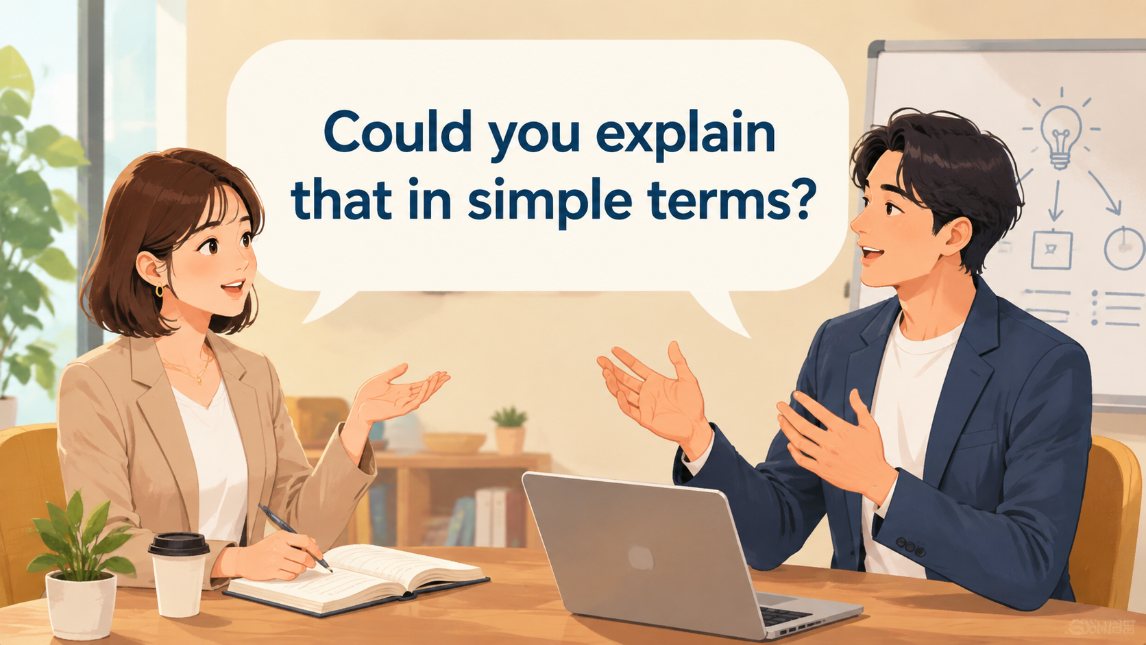 Could you explain that in simple terms?の意味と使い方