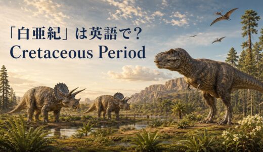 「白亜紀」は英語で？Cretaceous Periodの発音・名前の由来と代表的な恐竜