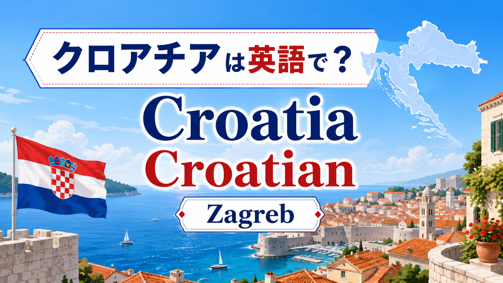 クロアチアは英語で？Croatia・Croatian・Zagrebの違い