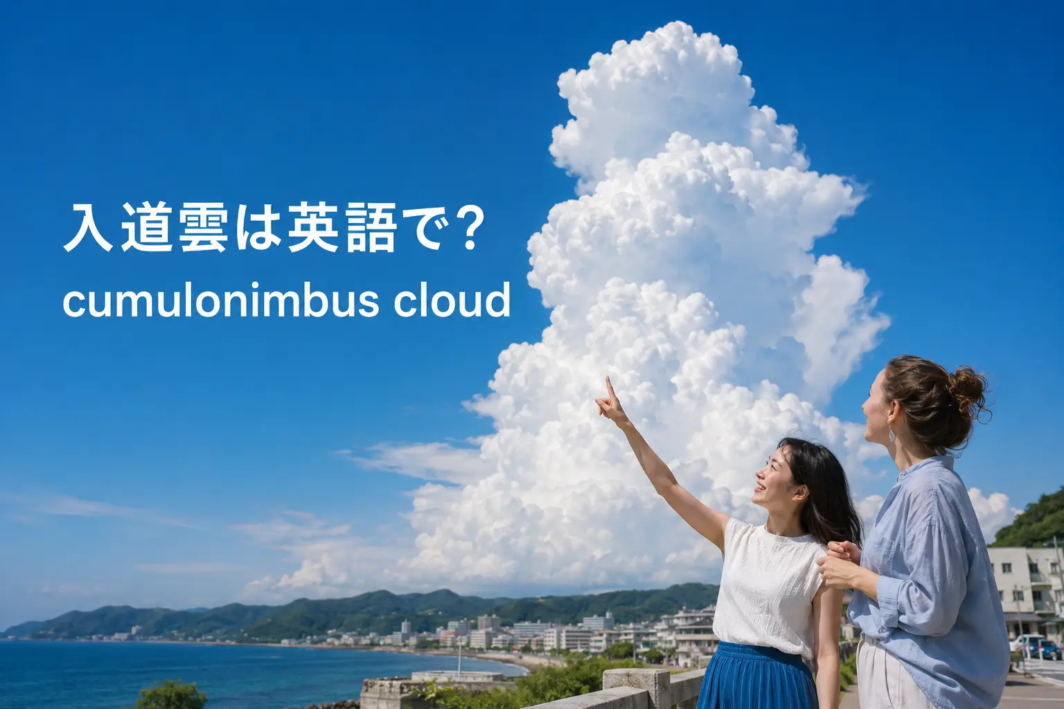 入道雲は英語で？cumulonimbus cloudの意味・発音と雷雲の表現