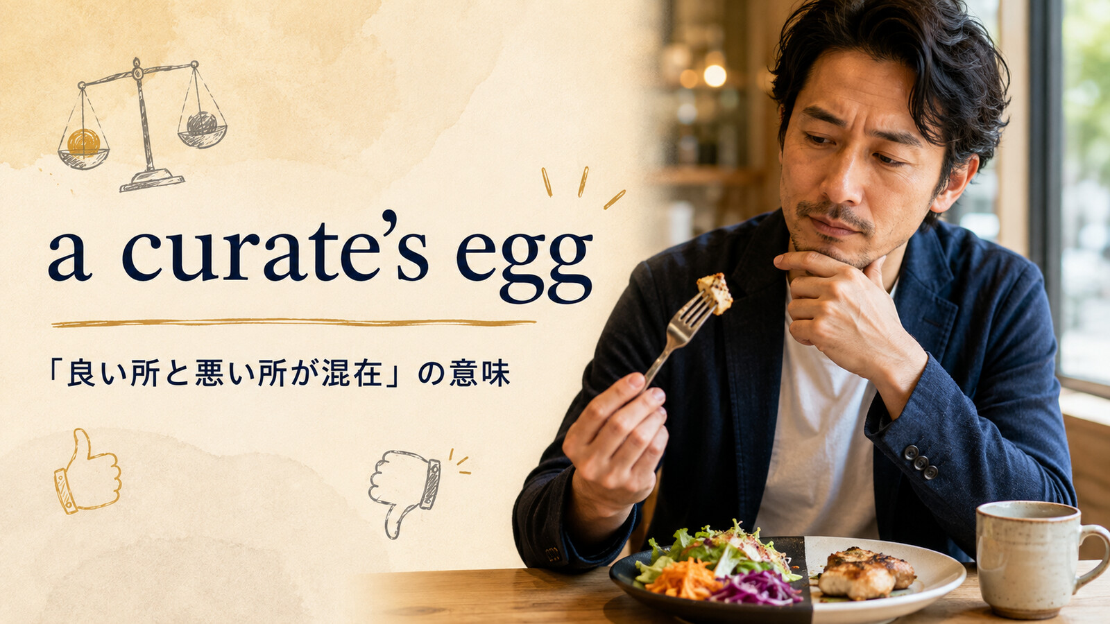 a curate’s eggの意味と使い方