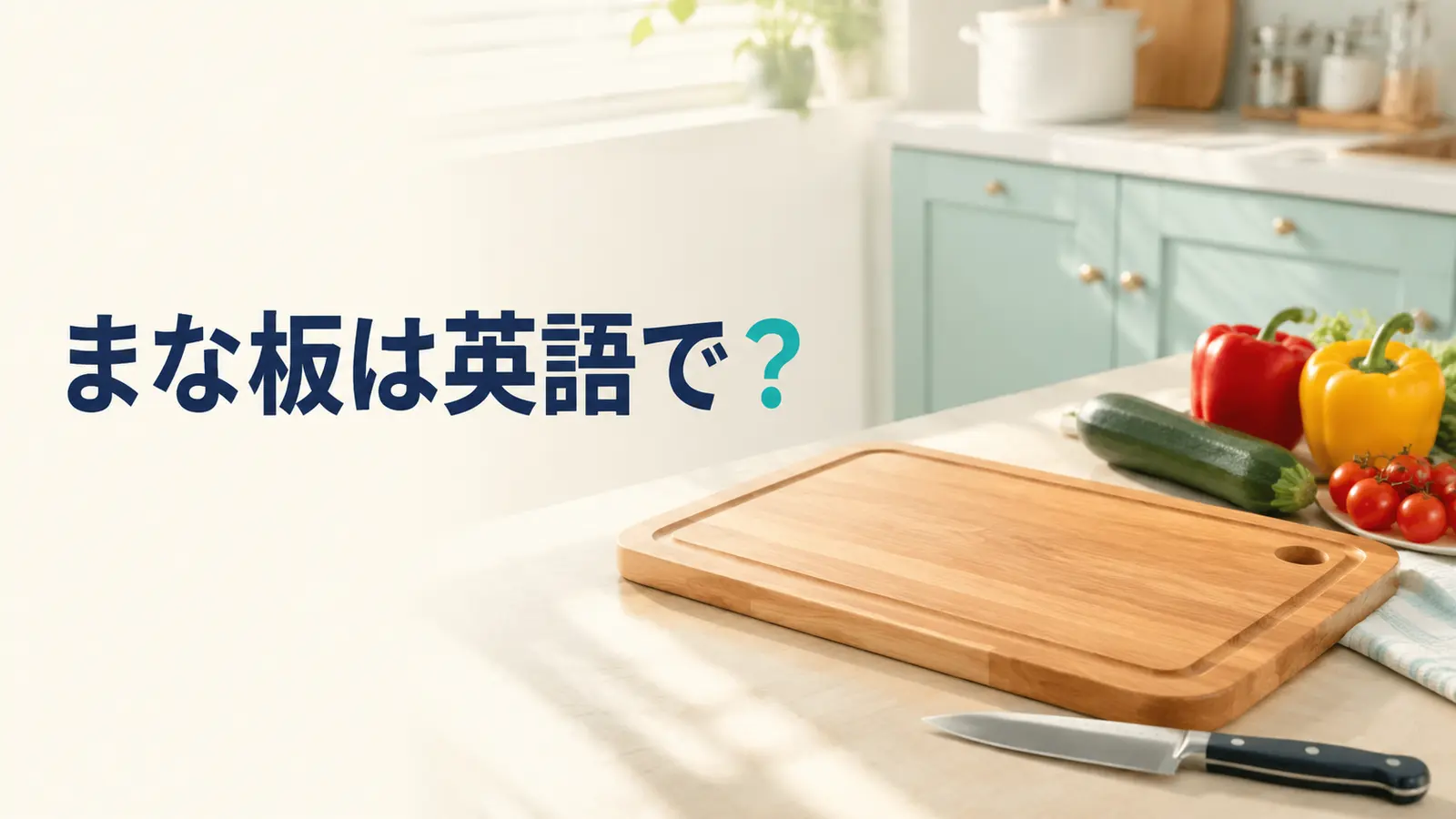 「まな板」は英語で？cutting board・chopping board・chopping blockの違い