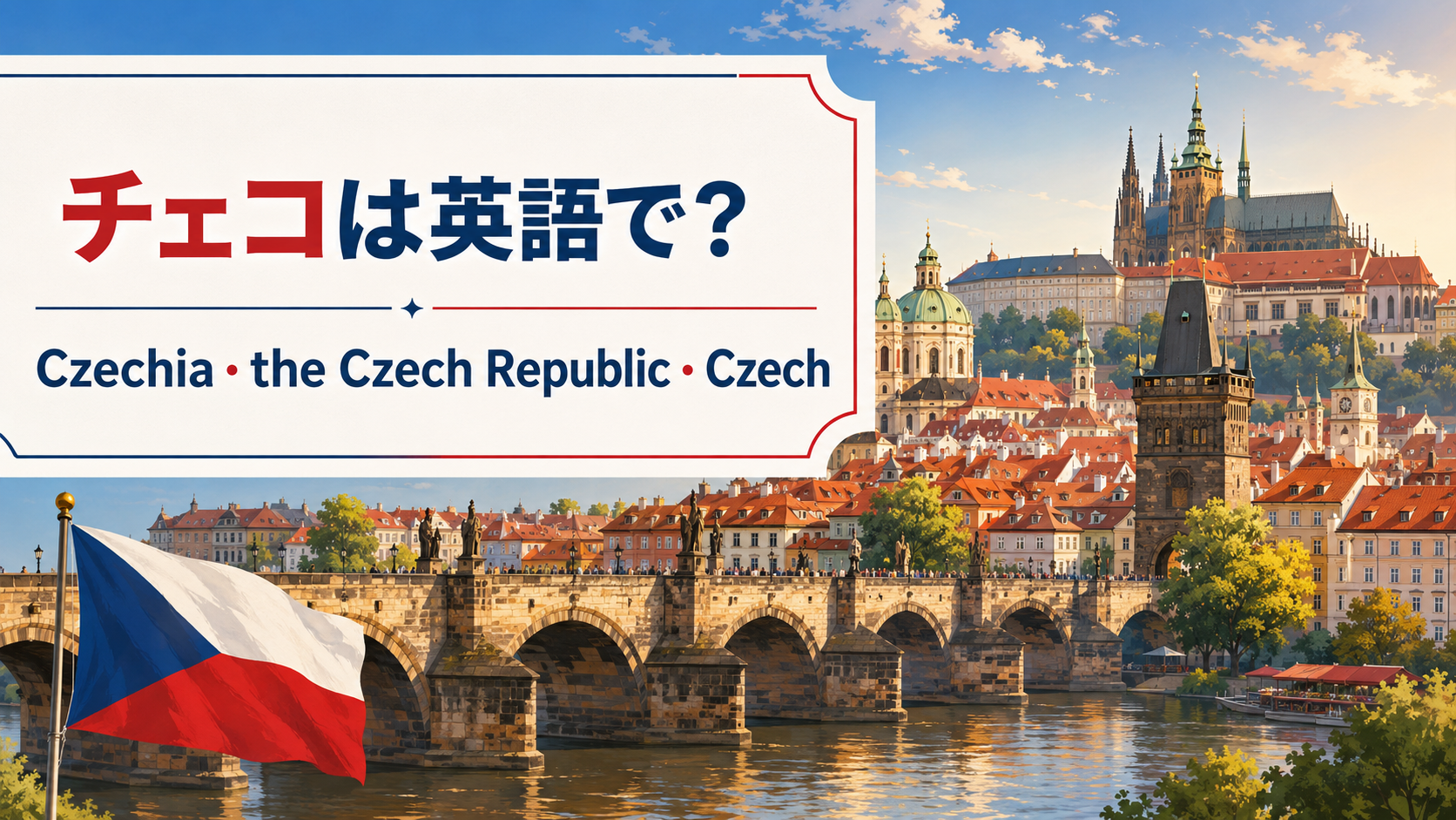 チェコは英語で？Czechia・the Czech Republic・Czechの違い