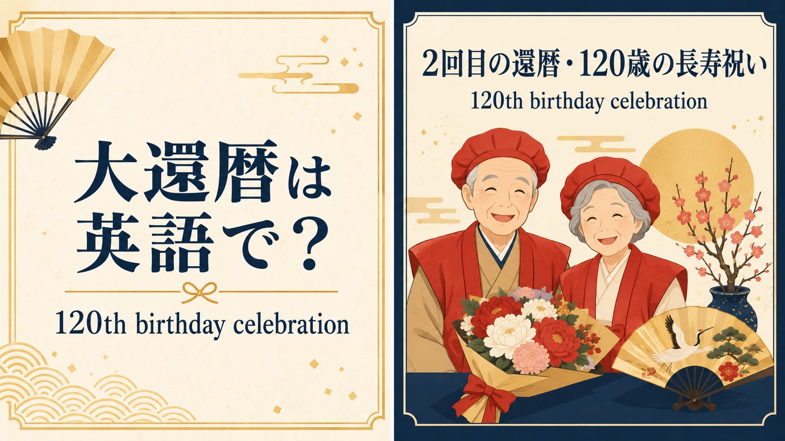 大還暦は英語で?a 120th birthday celebrationを解説するアイキャッチ