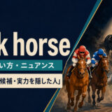 dark horseの意味・使い方・ニュアンスを解説するアイキャッチ画像
