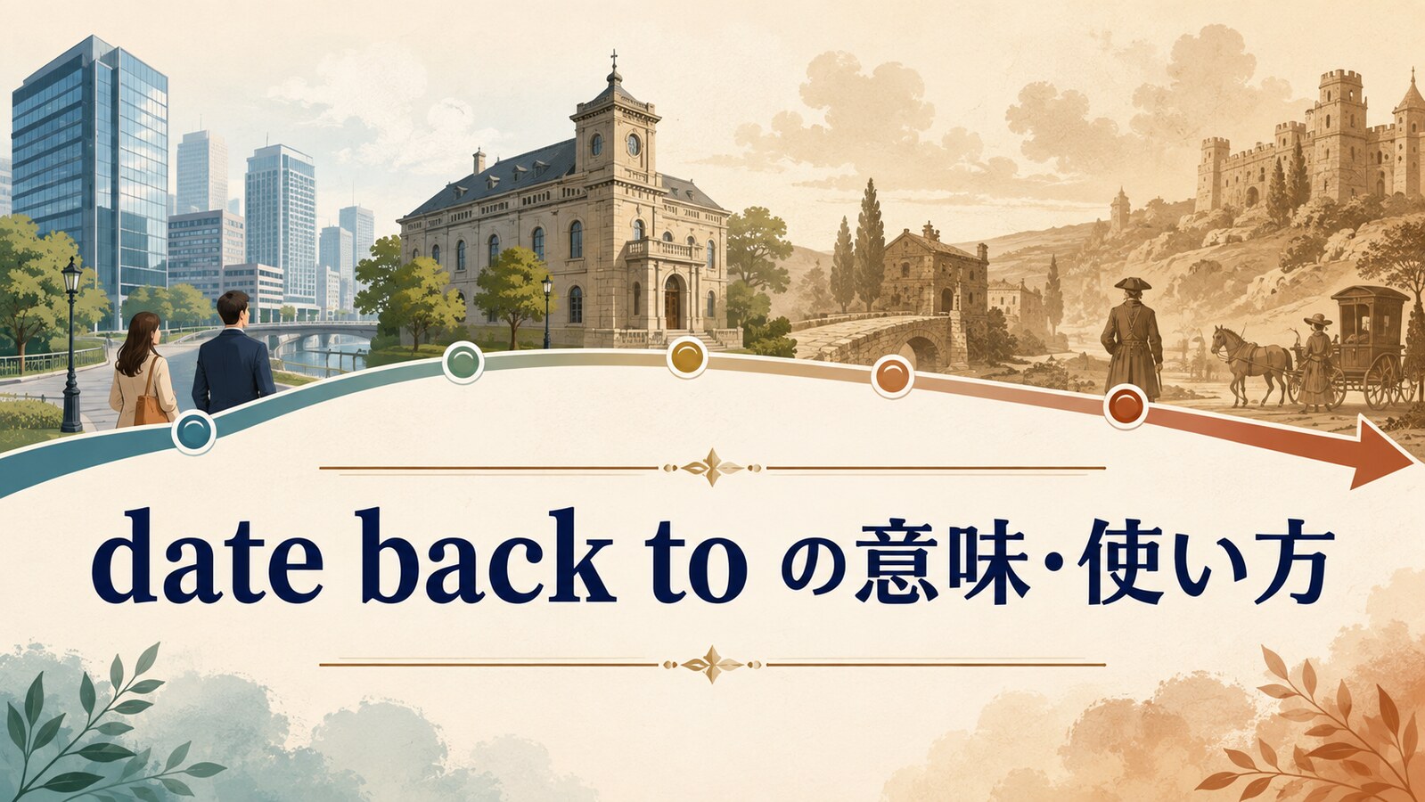 date back toの意味は？date from・go back toとの違いと使い方・例文