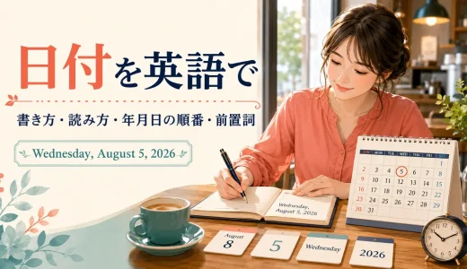 日付を英語で｜書き方・読み方・年月日の順番・前置詞