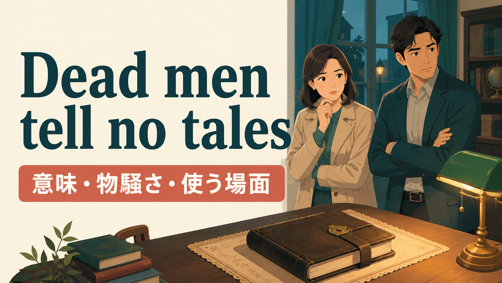 Dead men tell no tales の意味・使い方｜「死人に口なし」の怖いニュアンスと例文