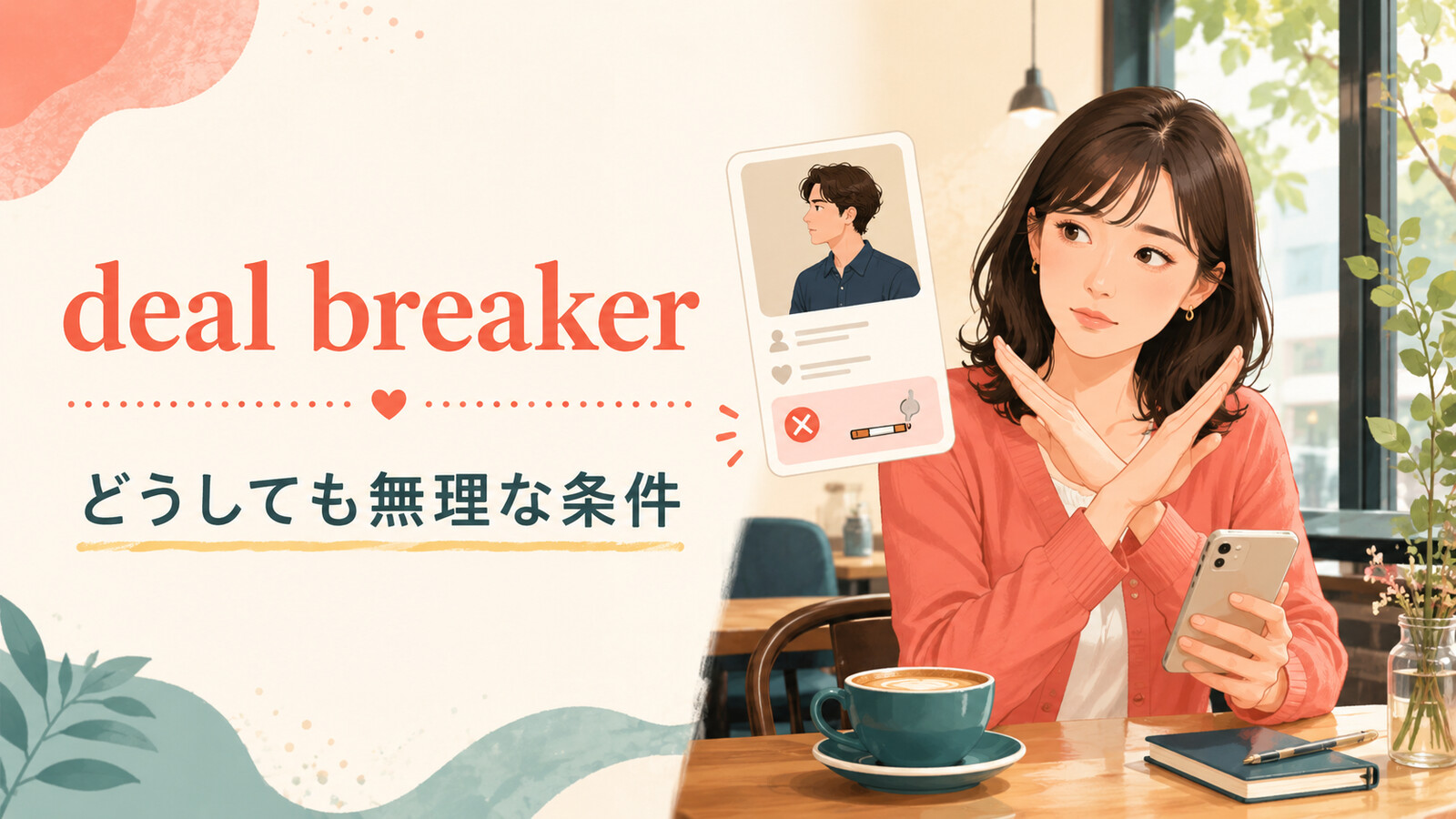 deal breakerはどうしても無理な条件という意味を表すアイキャッチ