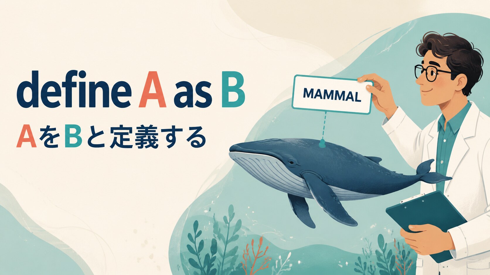 define A as Bの意味は？語順・受動態とdescribe・regardとの違い・例文