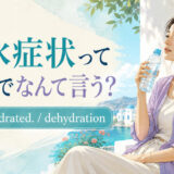 脱水症状って英語でなんて言う?I’m dehydratedとdehydrationの使い方
