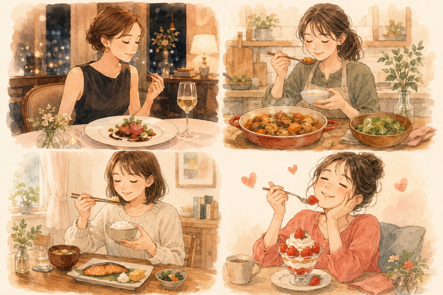 delicious・tasty・good・yummyのニュアンス比較