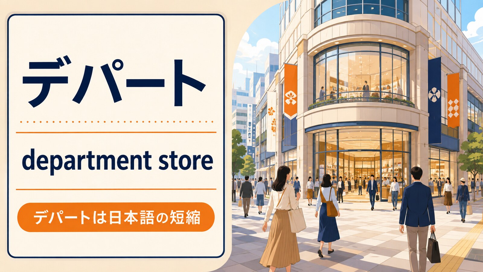 デパートの自然な英語と使い分け