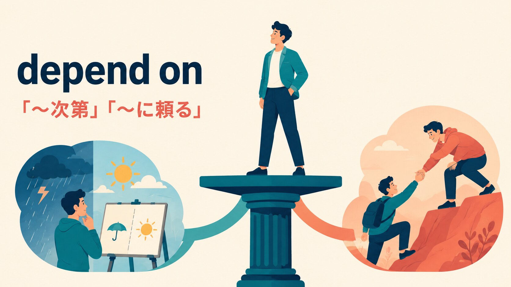 depend onの意味は？「〜次第・頼る」の使い方とrely on・count onとの違い