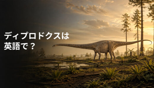 ディプロドクスは英語で？Diplodocusの発音・名前の意味と長い尾