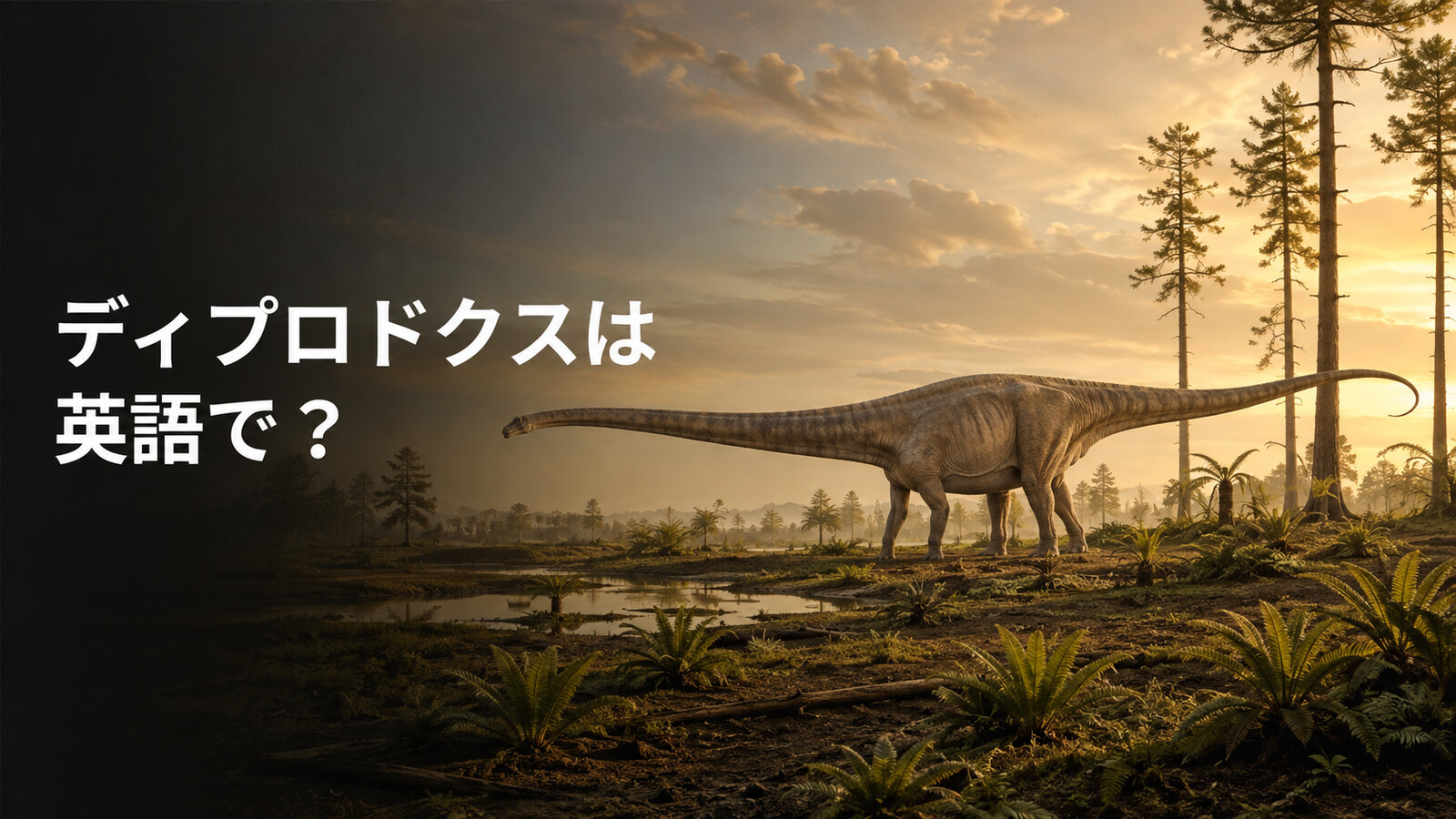 ディプロドクスは英語で？Diplodocusの発音・名前の意味と長い尾