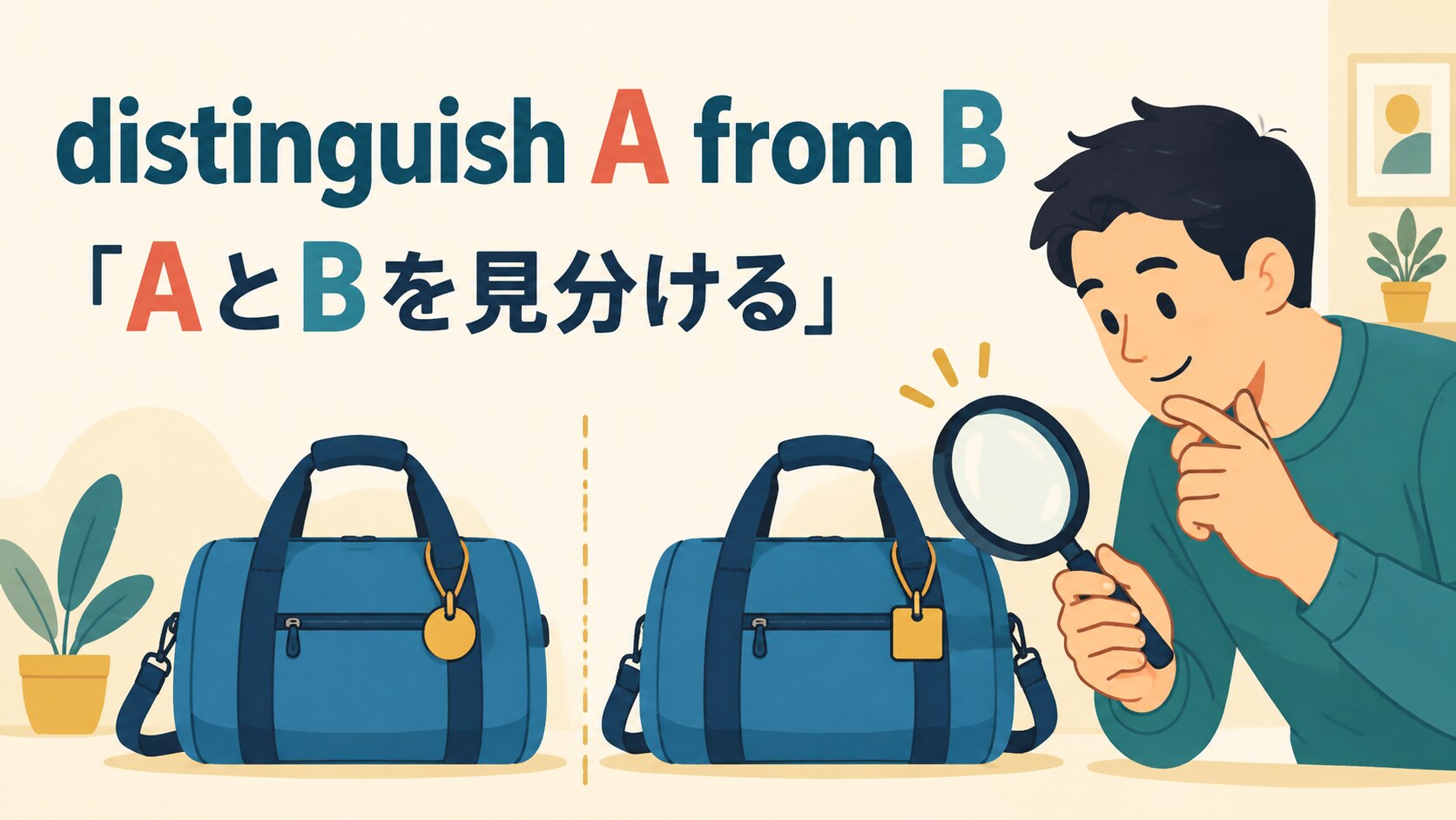 distinguish A from Bの意味は？between・tell・differentiateとの違い