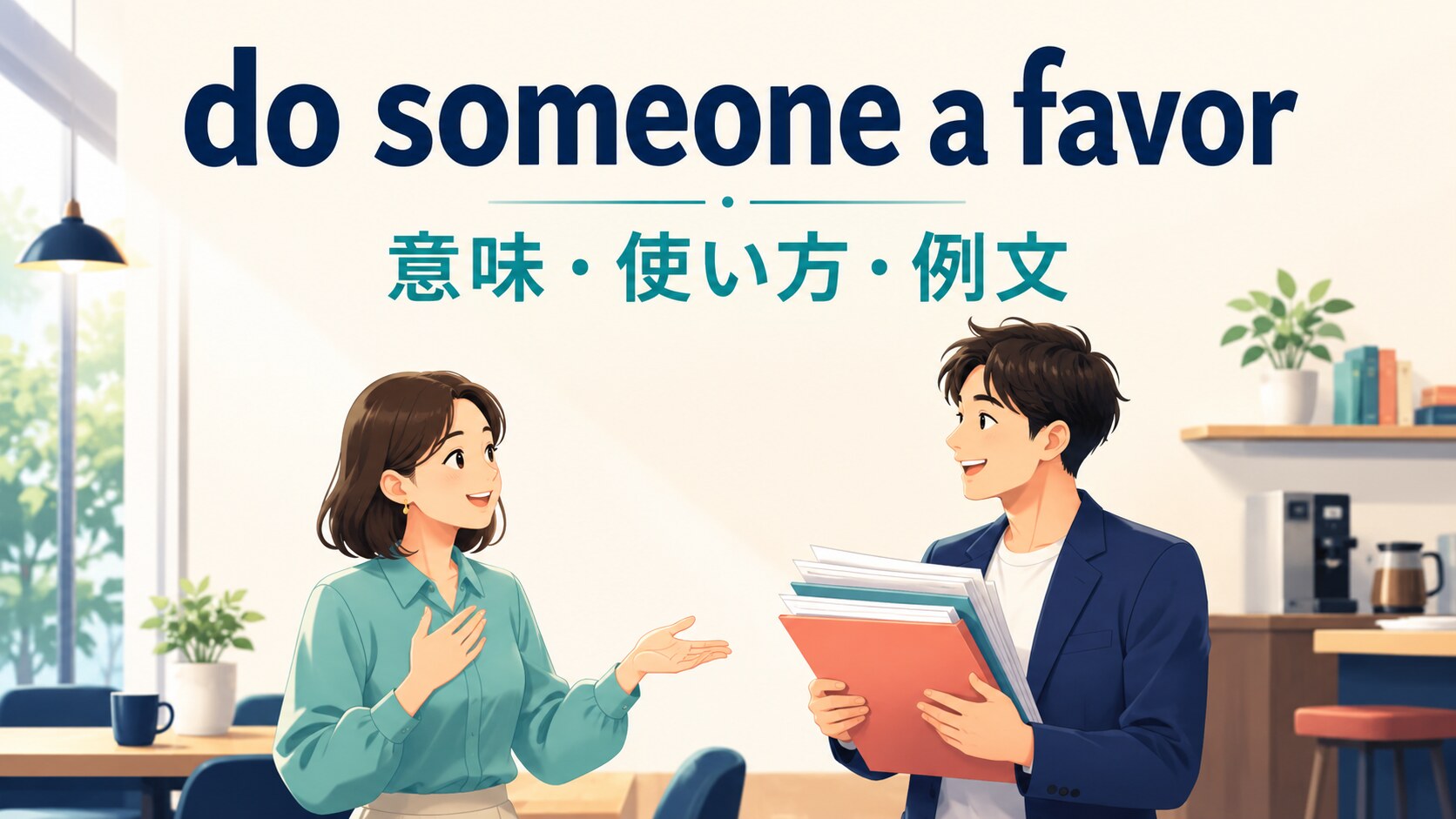 do someone a favorの意味は？Do me a favorの使い方・返事と例文