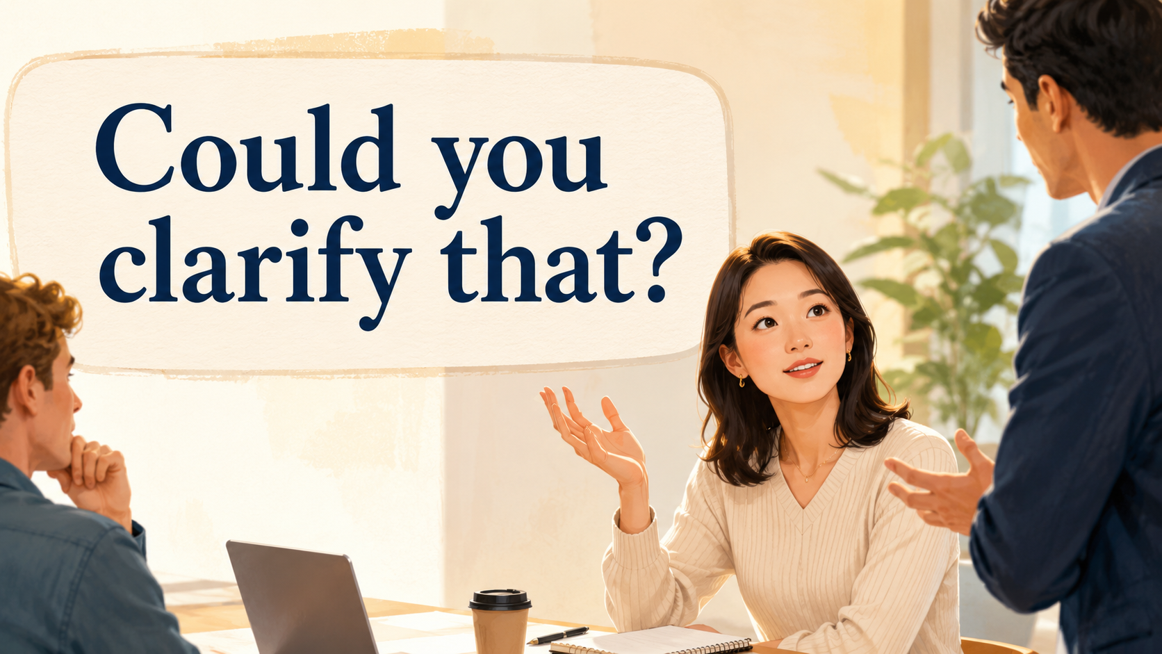 Do you mean...?を使う会話の流れ