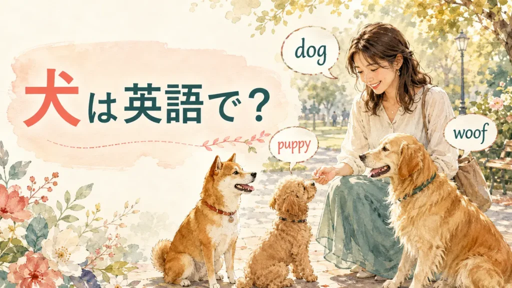 犬は英語でdog・puppy・woof