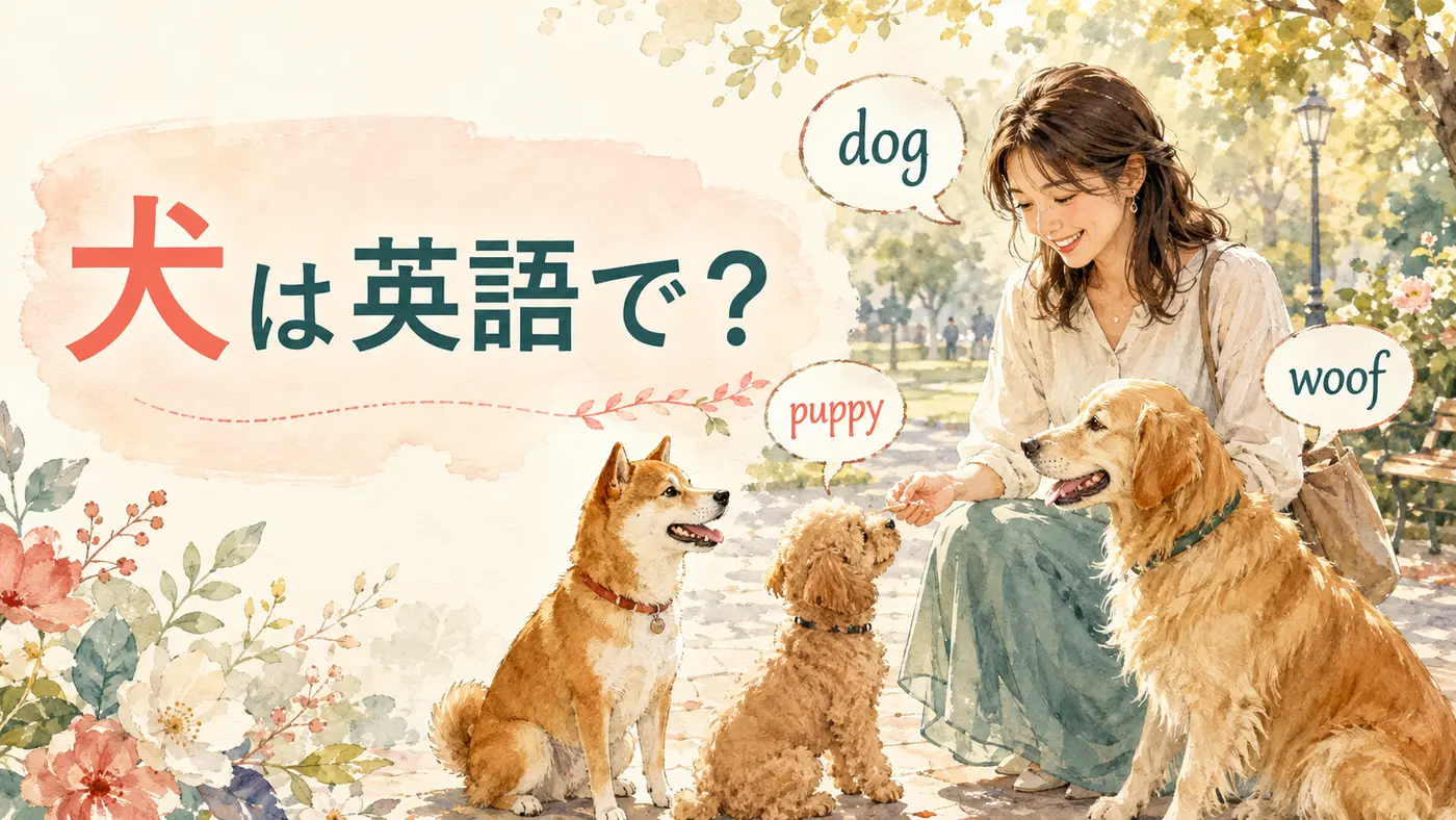 犬は英語でdog・puppy・woof