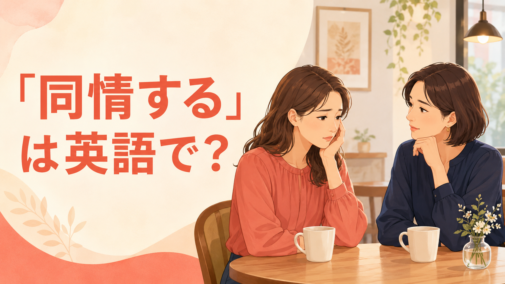 「同情する」は英語で?feel for・sympathize with・feel sorry for・pityの違い