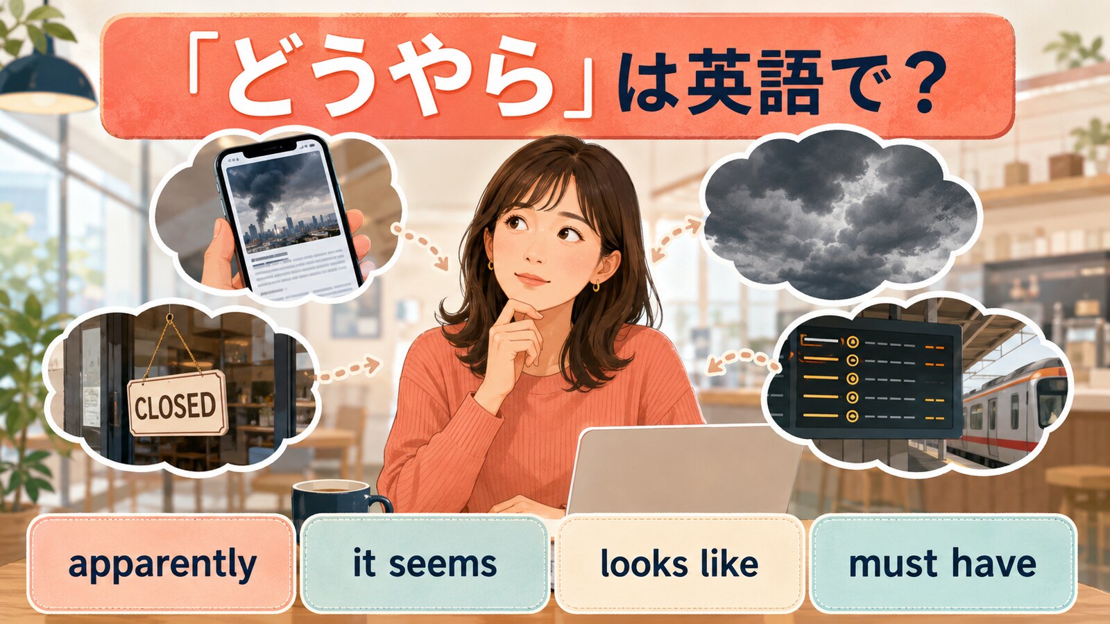 「どうやら」は英語で？Apparently・It seems・Looks likeの違い
