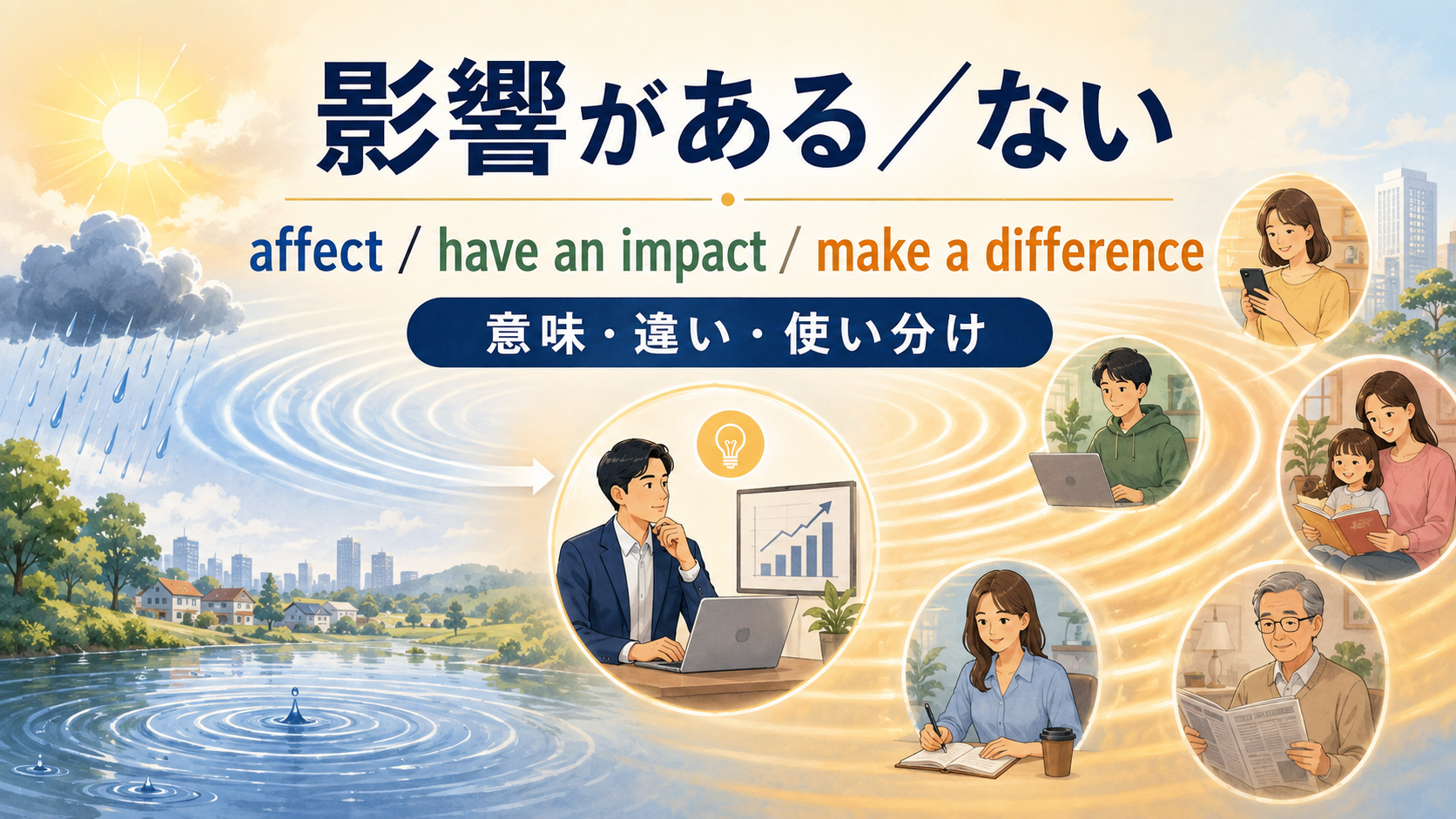「影響がある/ない」の英語表現
