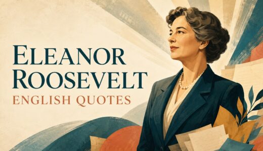 エレノア・ルーズベルトの英語の名言8選｜勇気・自立・人権に響く言葉