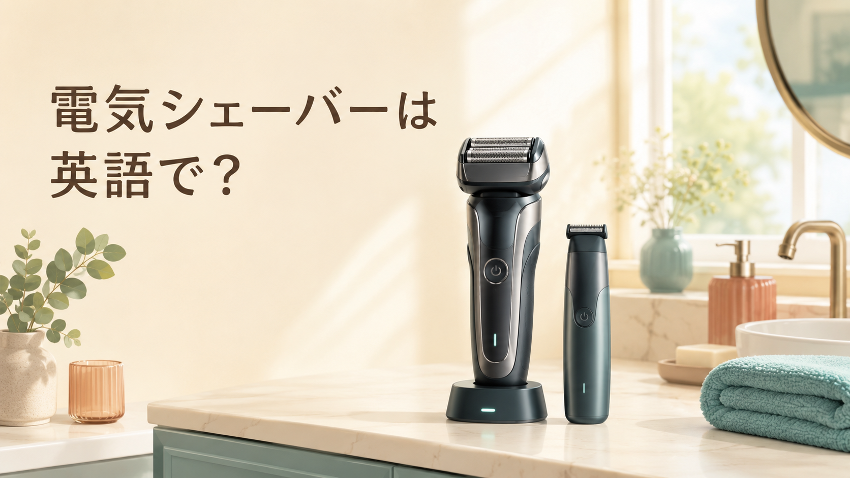 電気シェーバーは英語で?electric shaverの使い方