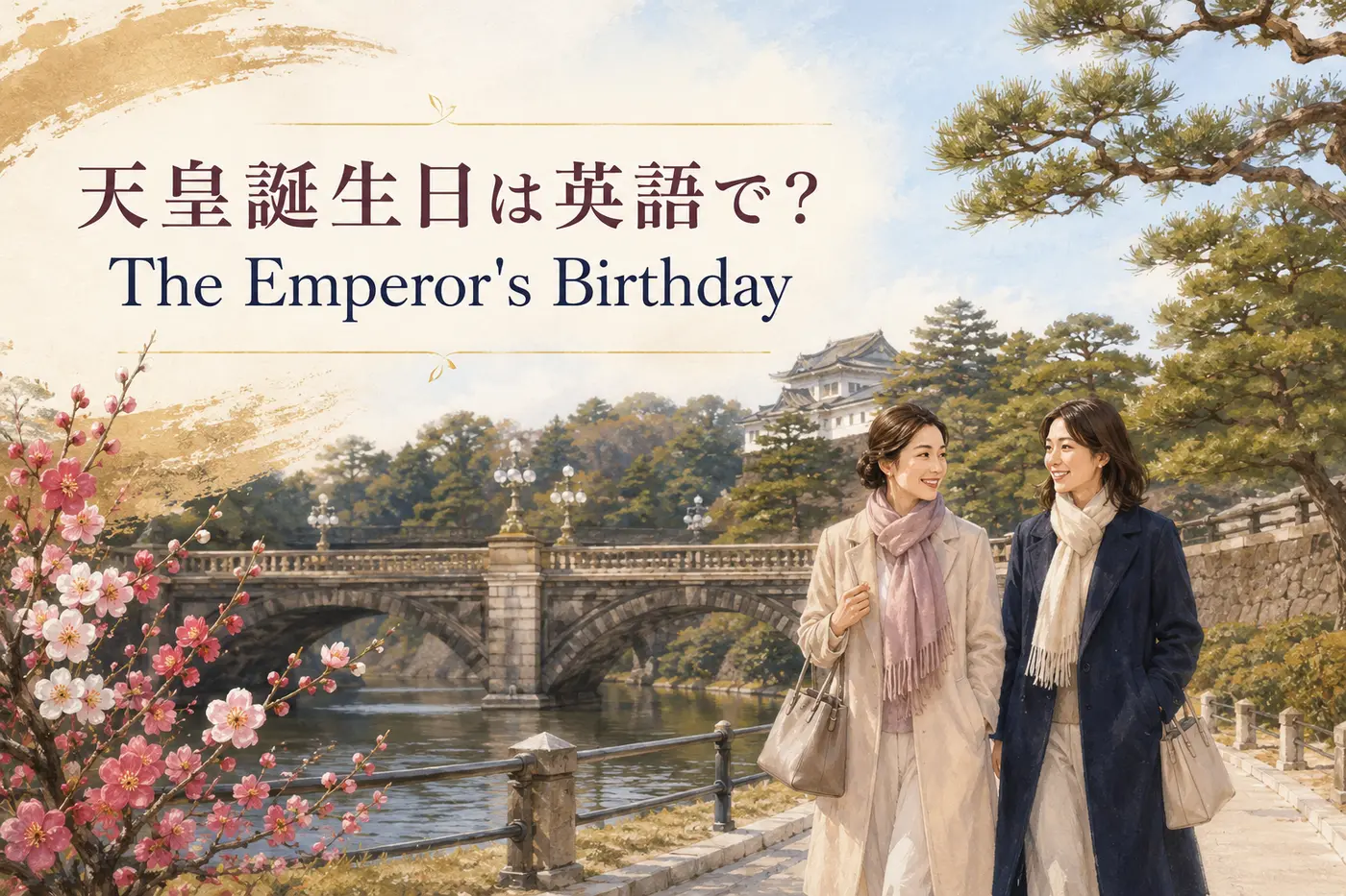 天皇誕生日は英語でThe Emperor's Birthdayと説明する記事のアイキャッチ