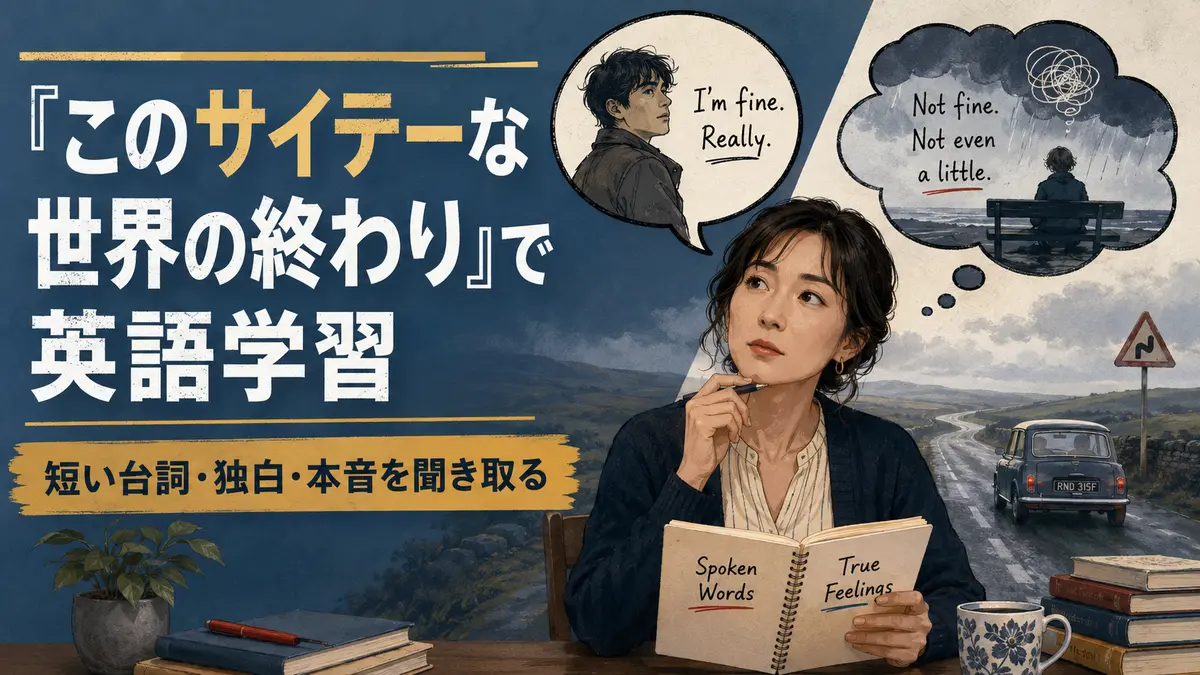 『このサイテーな世界の終わり』で英語学習｜短い台詞・独白・勉強法