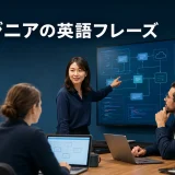 エンジニア・技術者が海外チームとの技術会議で英語を使う様子